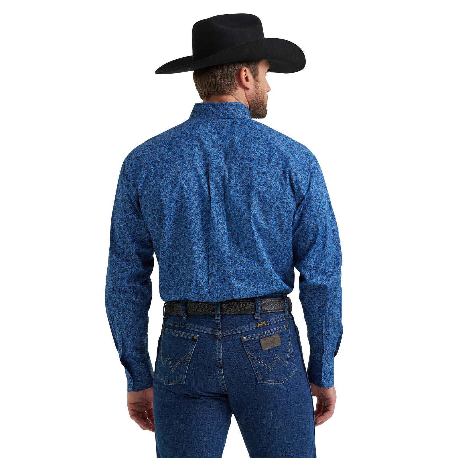 Wrangler® George Strait Collection Two Pocket Long Sleeve Shirt