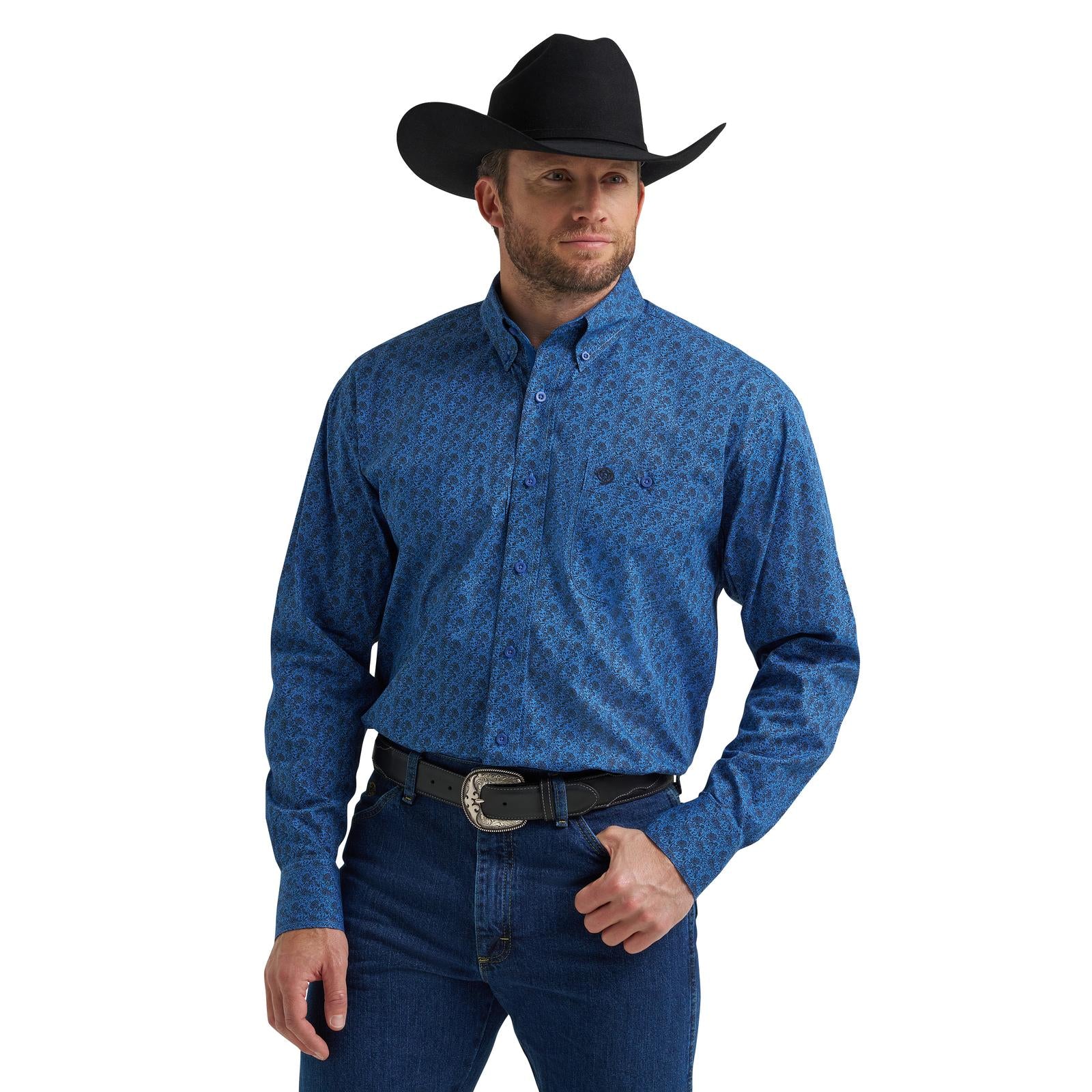 Wrangler® George Strait Collection Two Pocket Long Sleeve Shirt