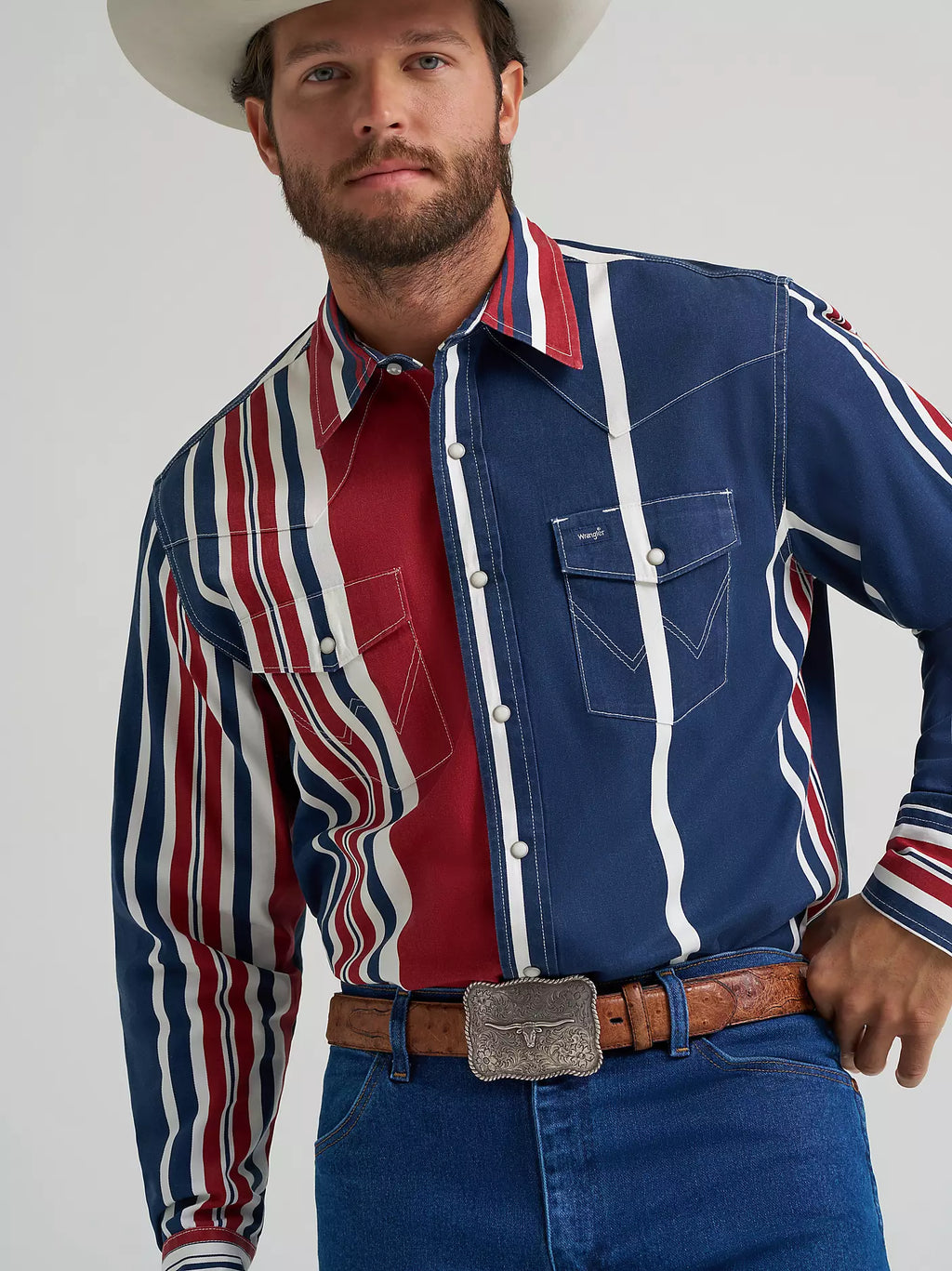 Wrangler® Vintage Inspired Long Sleeve Shirt