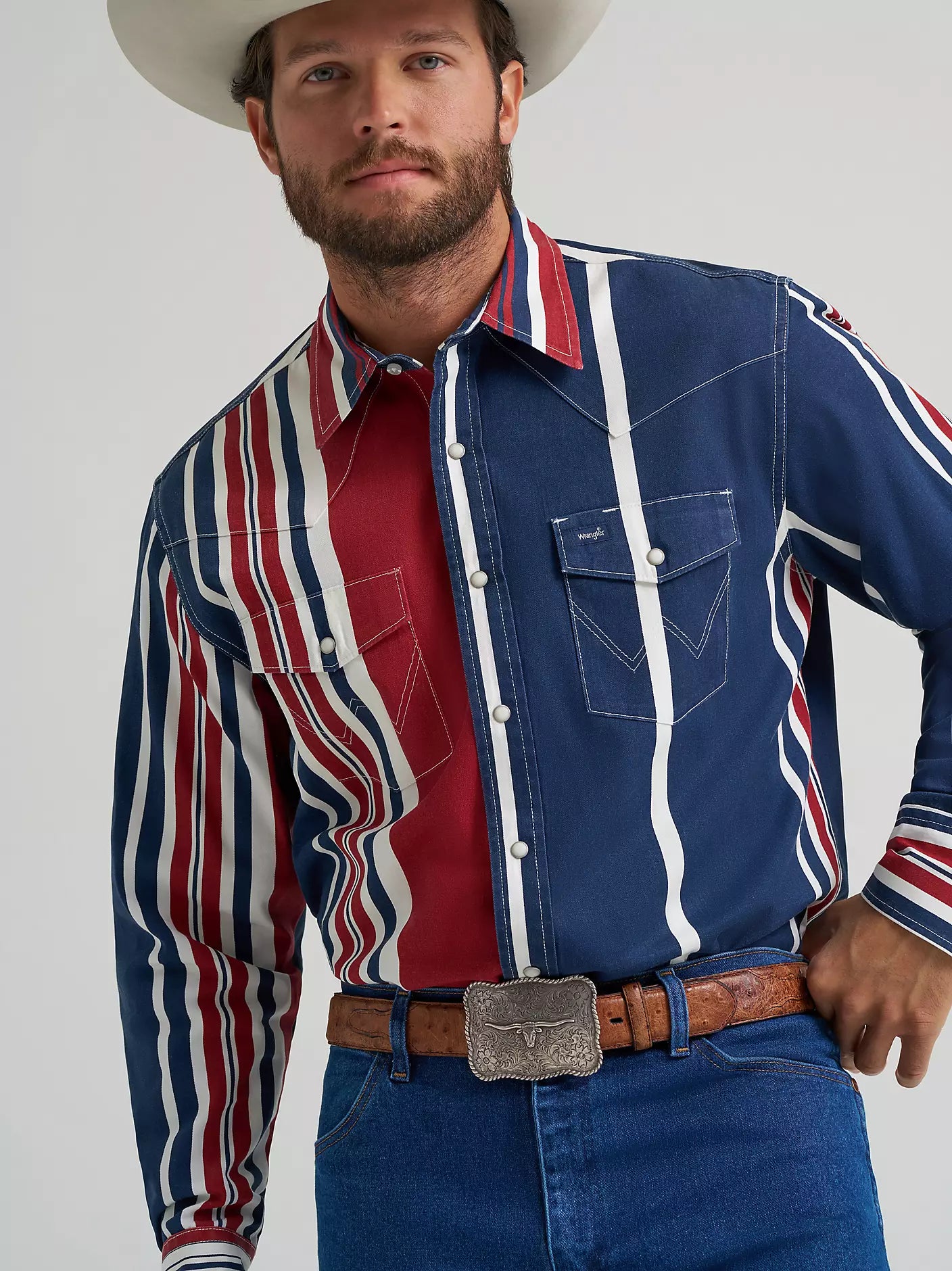 Wrangler® Vintage Inspired Long Sleeve Shirt