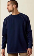 Ariat FR Long Sleeve Work Crew Navy Blue