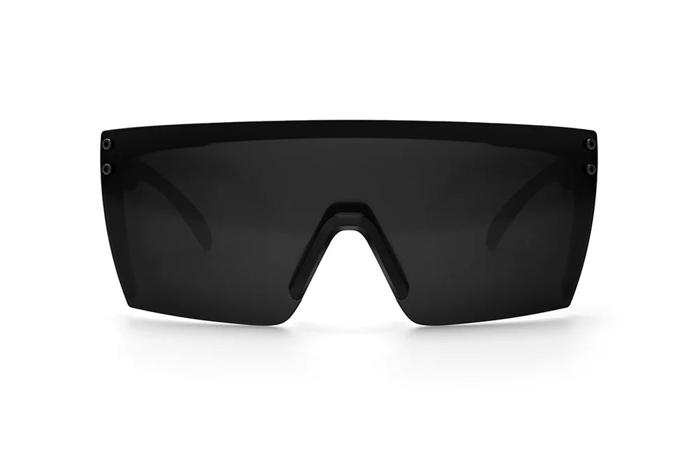 HEATWAVE® - Lazer Face Sunglasses: Black Frame Anti Fog Black Lens Z87
