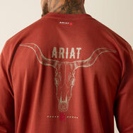 ARIAT FR Air Longhorn Long Sleeve T-Shirt