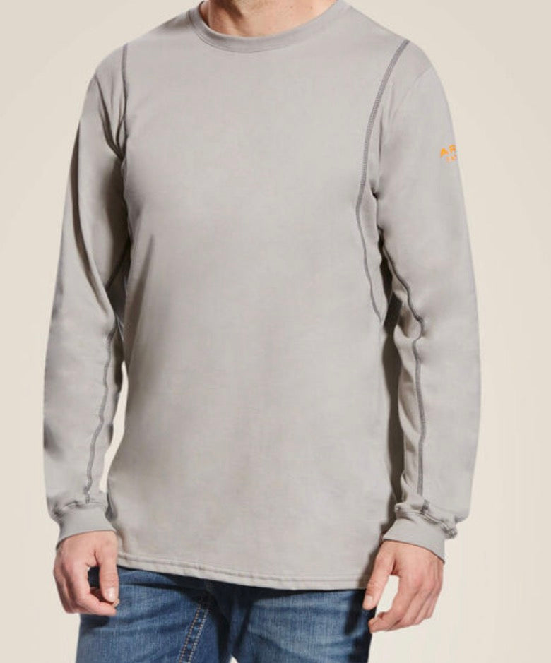 Ariat Men's FR AC Crew T-Shirt Gray