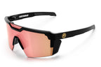 HEATWAVE® - Future Tech Sunglasses: Black Frame Rose Gold Z87+