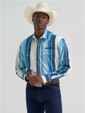 Wrangler® Long Sleeve Logo Shirt - Blue Multi