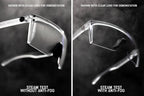 HEATWAVE® - Lazer Face Sunglasses: Black Frame Anti Fog Black Lens Z87