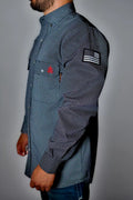 FR Pearl Snap Work Shirt - Shadow Black
